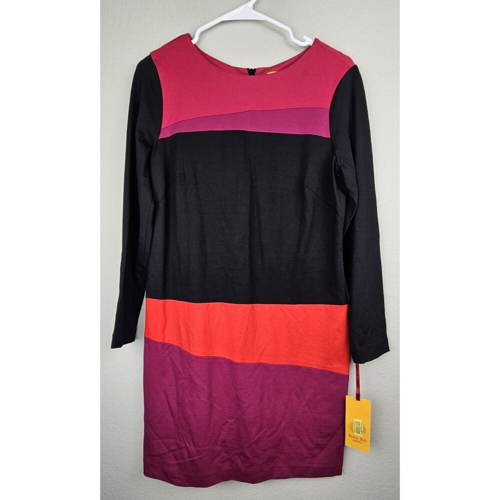 Nwt Ruby Rd Women's Size 8P 8 Petite Block Party Colorblock Dress